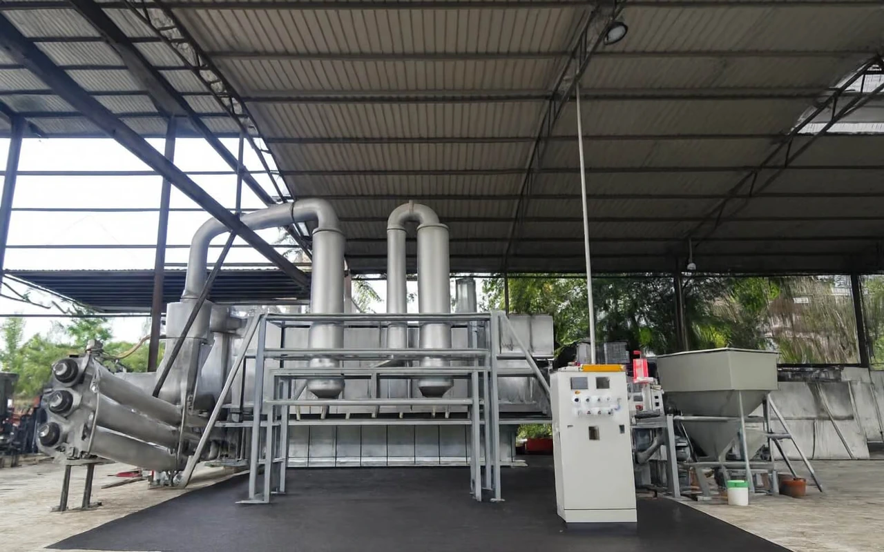 Qlean Tech pyrolysis plant in Banting, Selangor